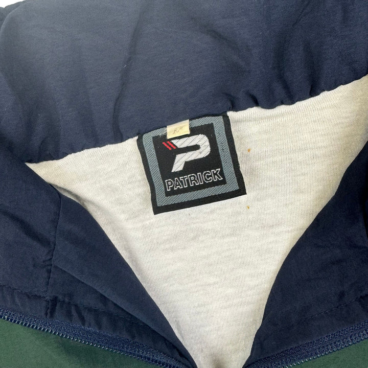 Patrick 90's Colourblock Track Jacket Green White Navy