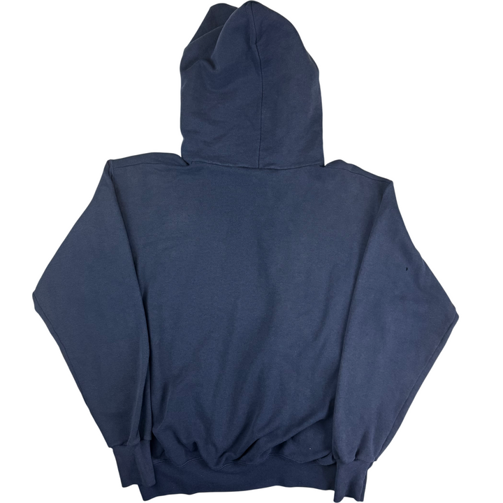 Vintage 90's Logo 7 Michigan Wolverines Pullover Hoodie navy