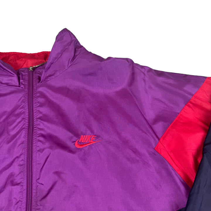 Vintage Nike 90's Sports Classic Full-Zip Track Jacket Purple
