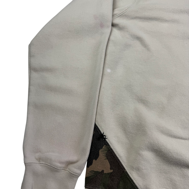 Quiksilver 00's Full-Zip Hooded Graphic Sweatshirt Beige