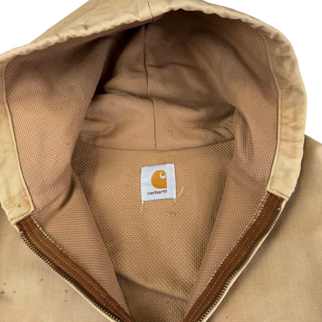 Carhartt Active Workwear Full-Zip Hooded Jacket Beige Brown