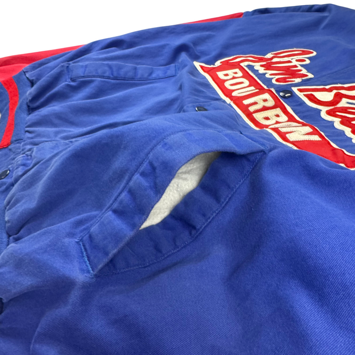 Vintage 90's Swingster Jim Beam Bourbon Varsity Jacket Blue Red