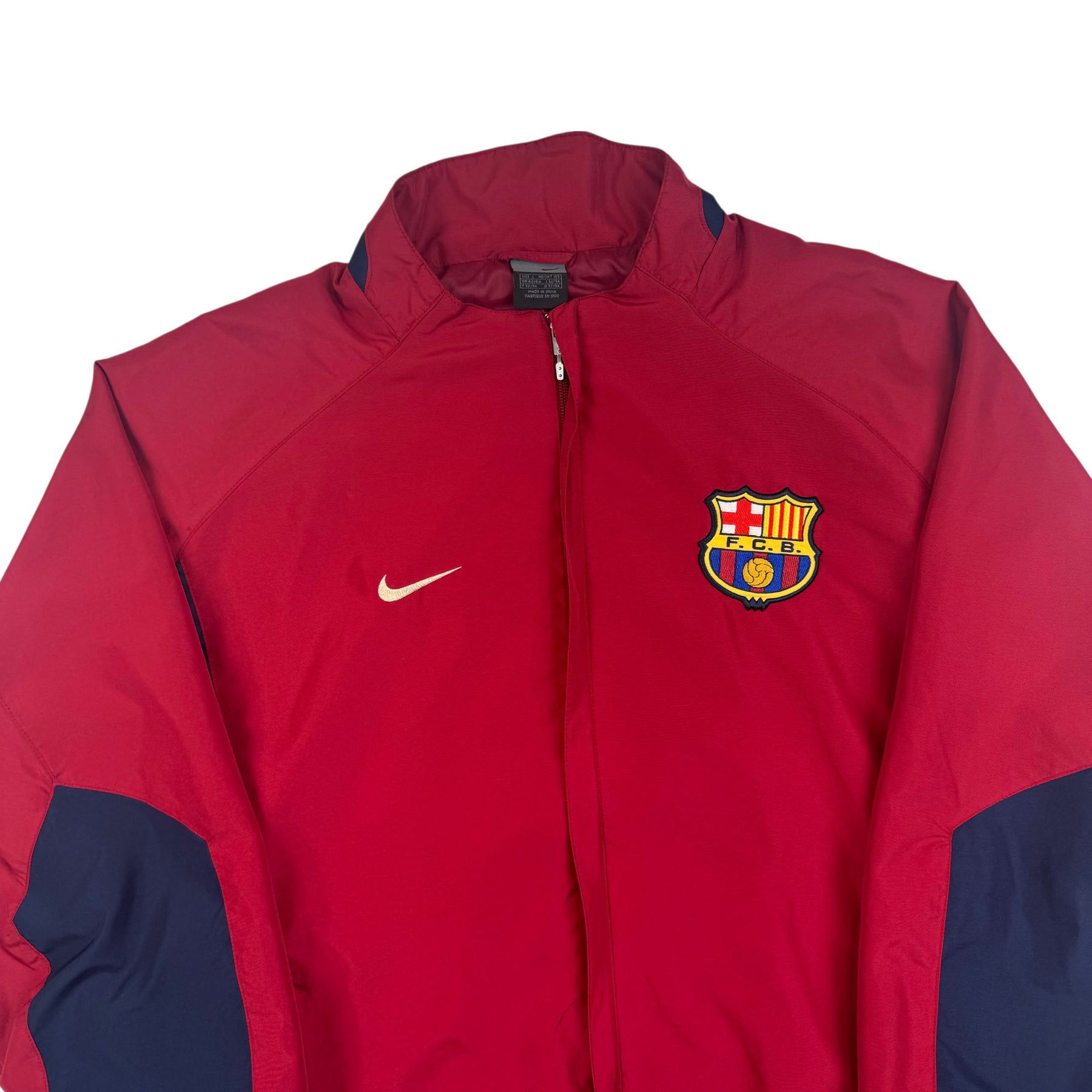 Nike Barcelona 2003-2004 Track Jacket Red Navy - Main Image