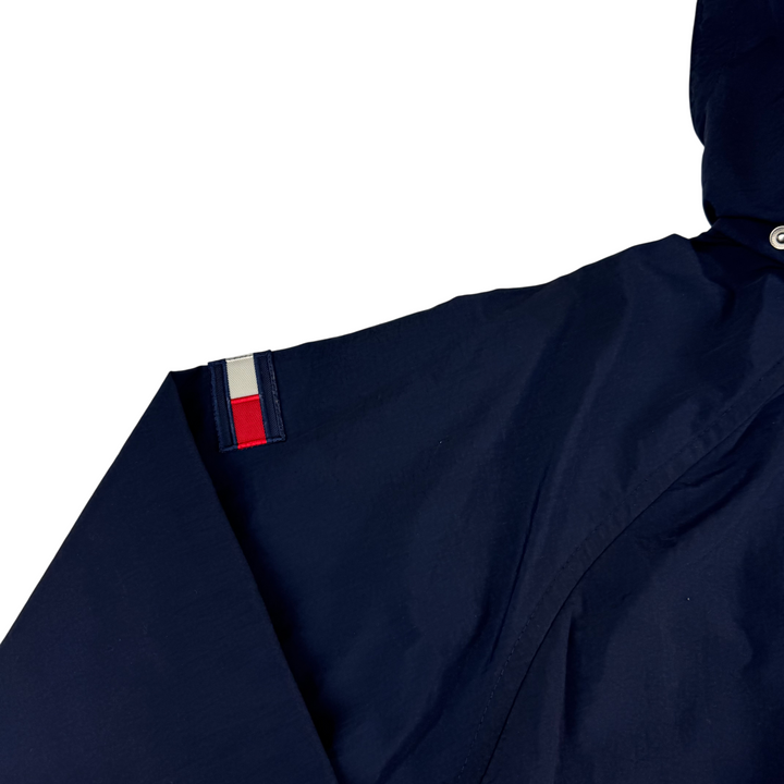 Tommy Hilfiger 90's Hooded Anorak Sailing Jacket Navy Yellow