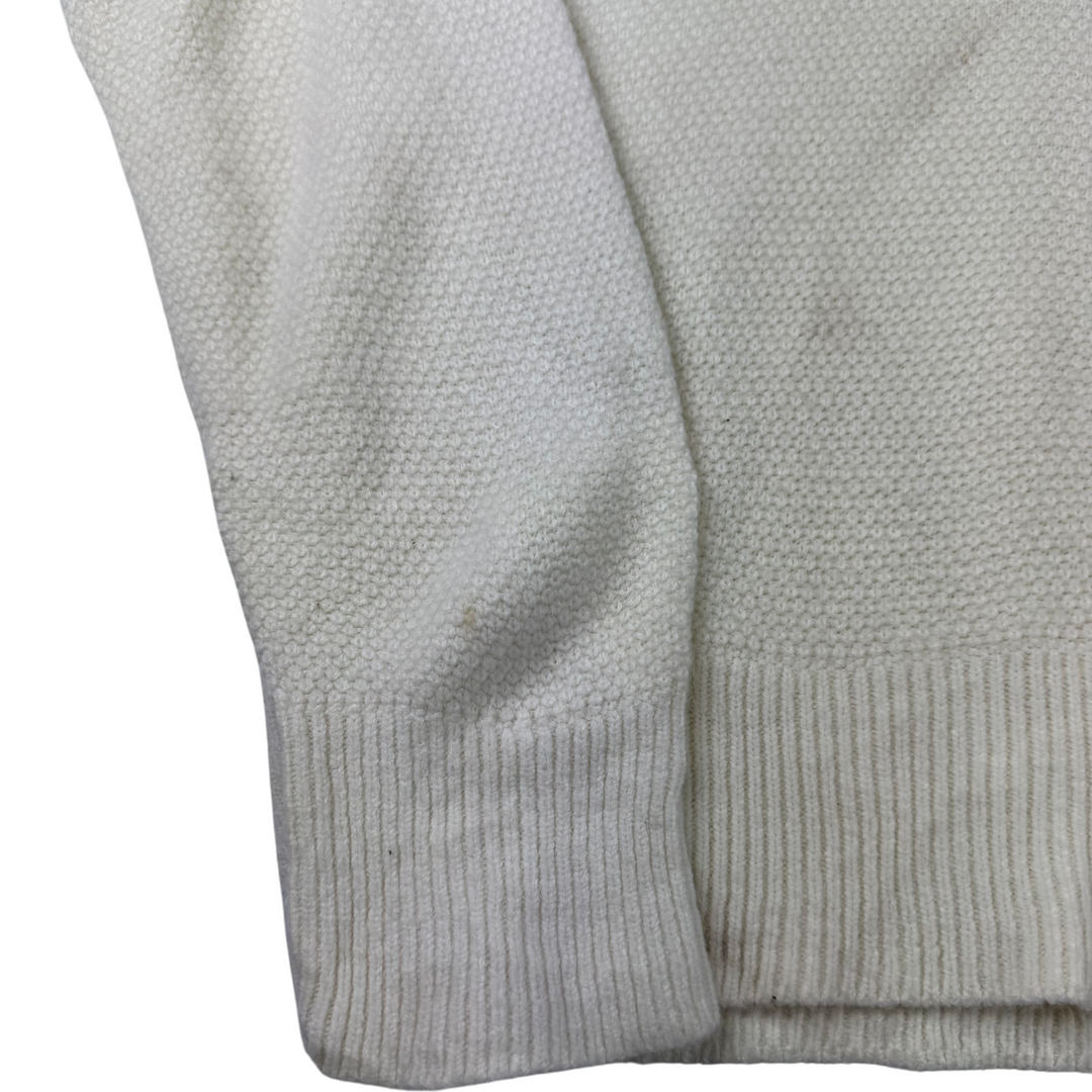 Christian Dior 90's V-Neck Knit Sweater Cream