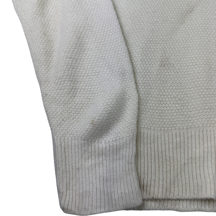 Christian Dior 90's V-Neck Knit Sweater Cream