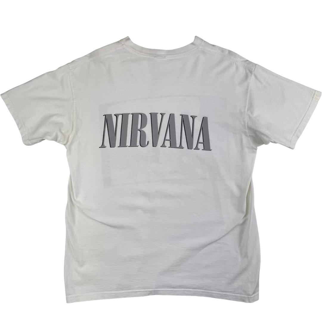 Vintage Nirvana Kurt Cobain 90's Band T-shirt White