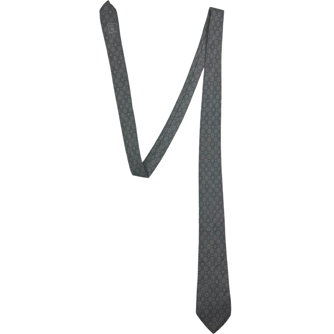 Chanel Floral Pattern Tie Grey