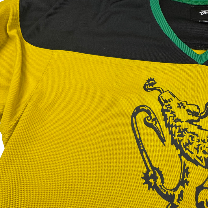 Stussy Long Sleeve Jersey Black Yellow Green