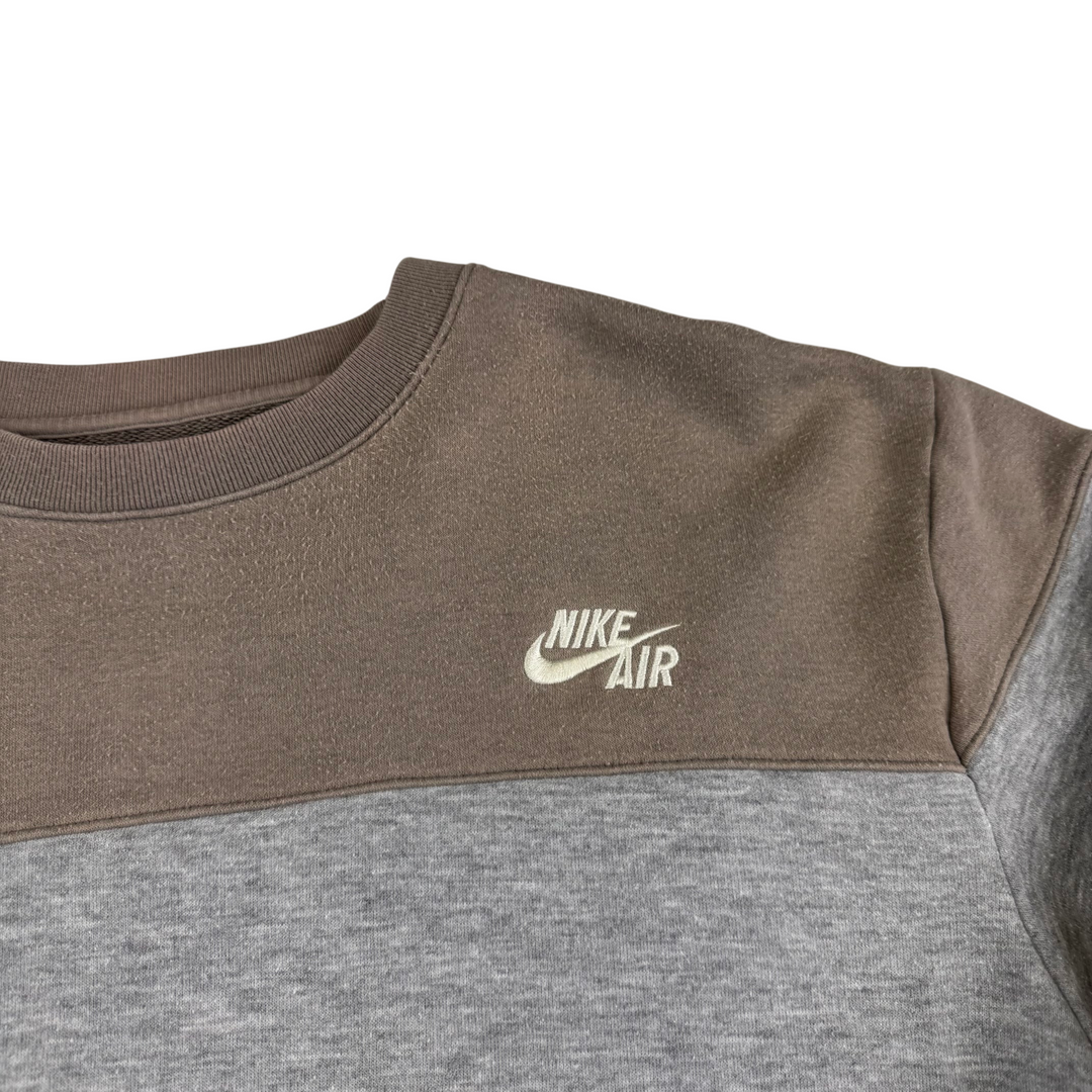 Nike Air 00's Colourblock Sweatshirt Brown Grey White