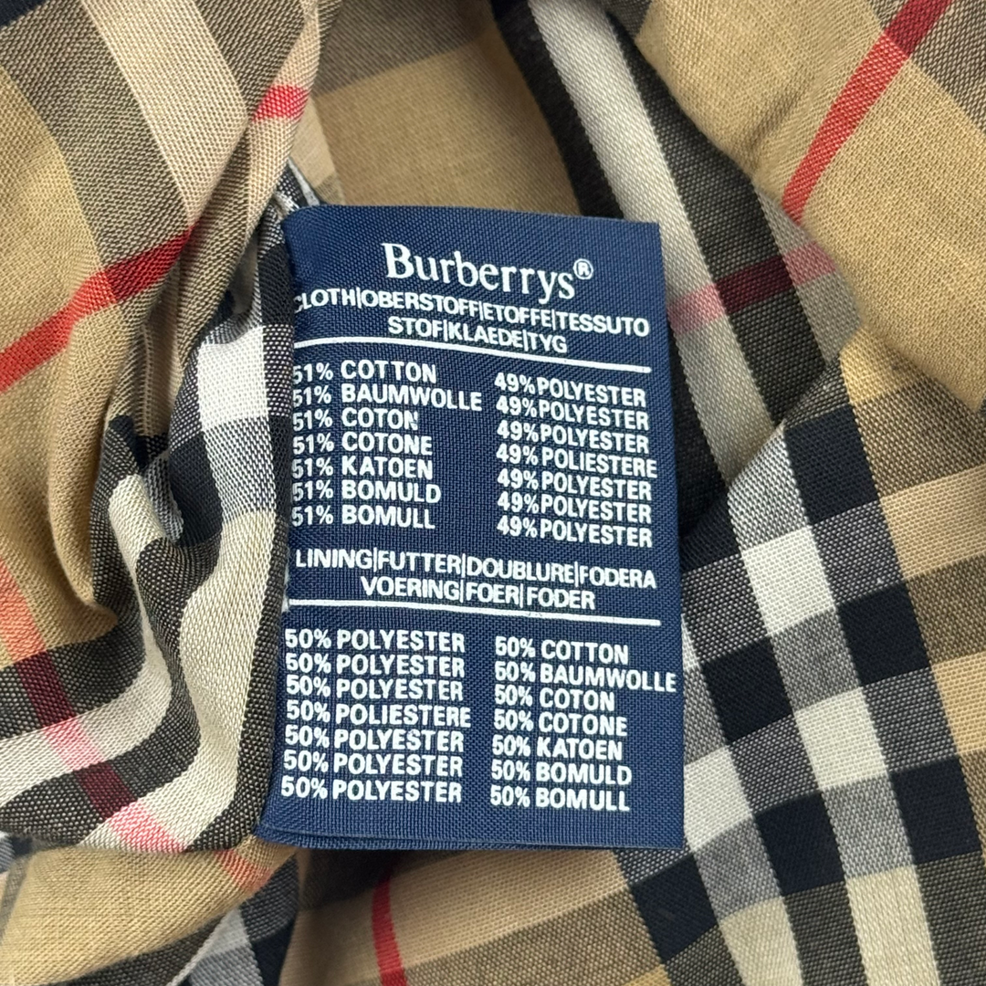 Burberry Nova Check Lined Trench Jacket Beige