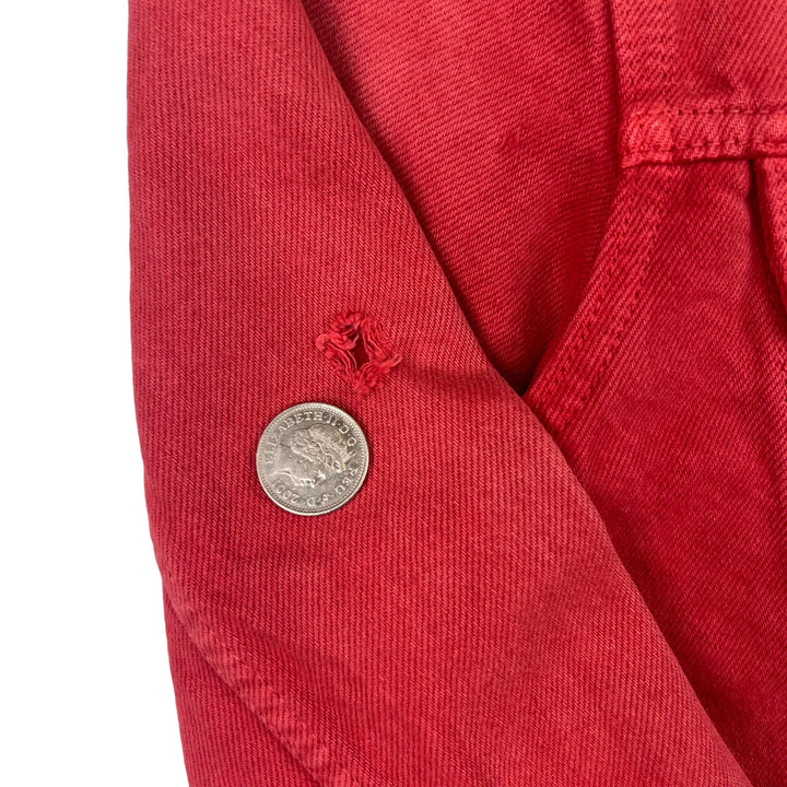 Levi's 90's Denim Trucker Distressed Jacket Red