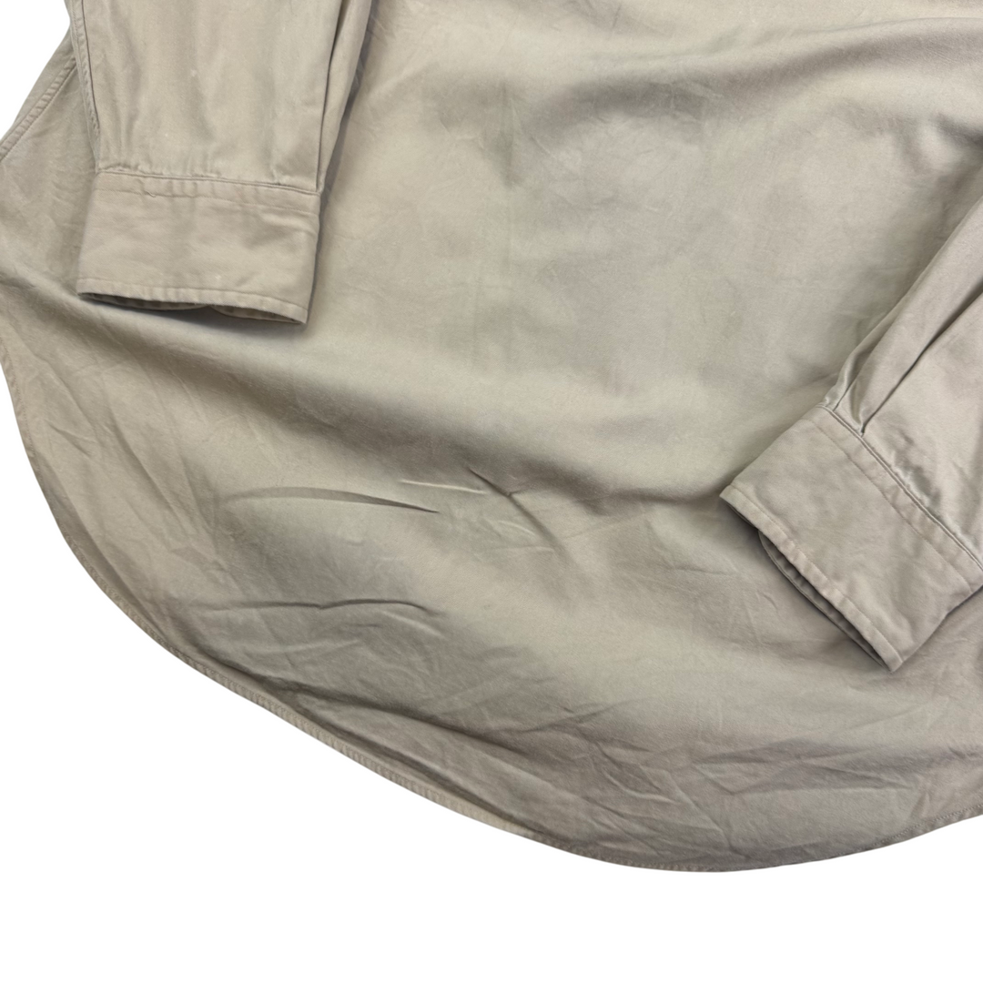 Ralph Lauren Classic Fit Long Sleeve Button Down Shirt Tan Beige