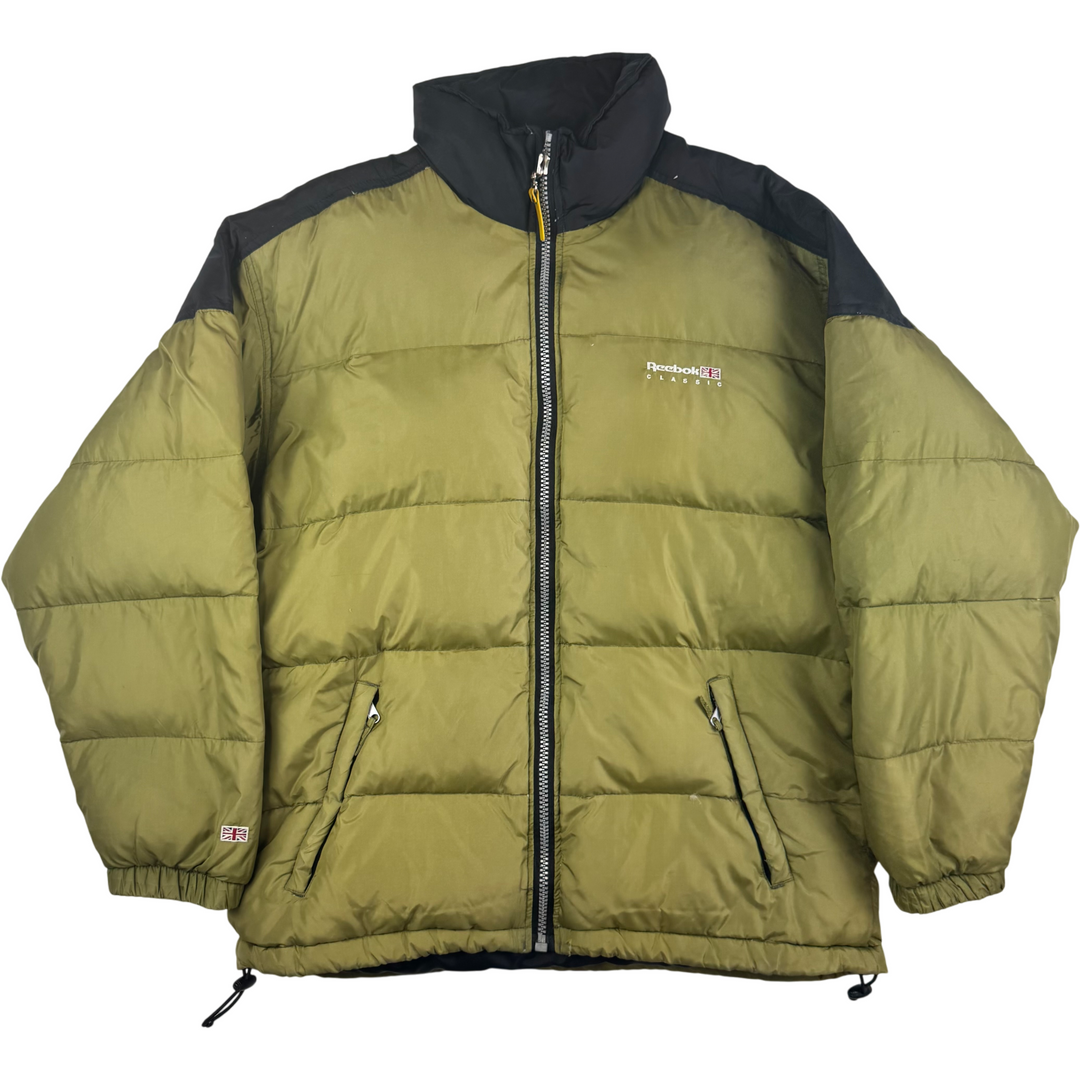 Reebok Classic Full-Zip Puffer Jacket Green