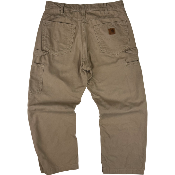 Carhartt Loose Fit Workwear Carpenter Trousers Beige
