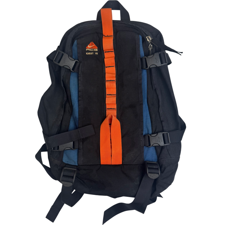 Vintage Nike ACG Karst 18 Backpack Black Orange