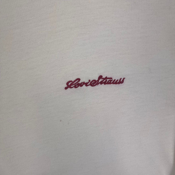 Vintage Levi Strauss Embroidered Logo Sweatshirt Cream