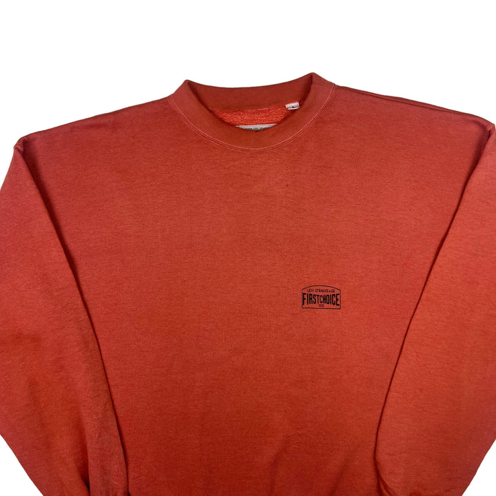Vintage 90's Levi's First Choice Heavyweight Sweatshirt Orange/Red