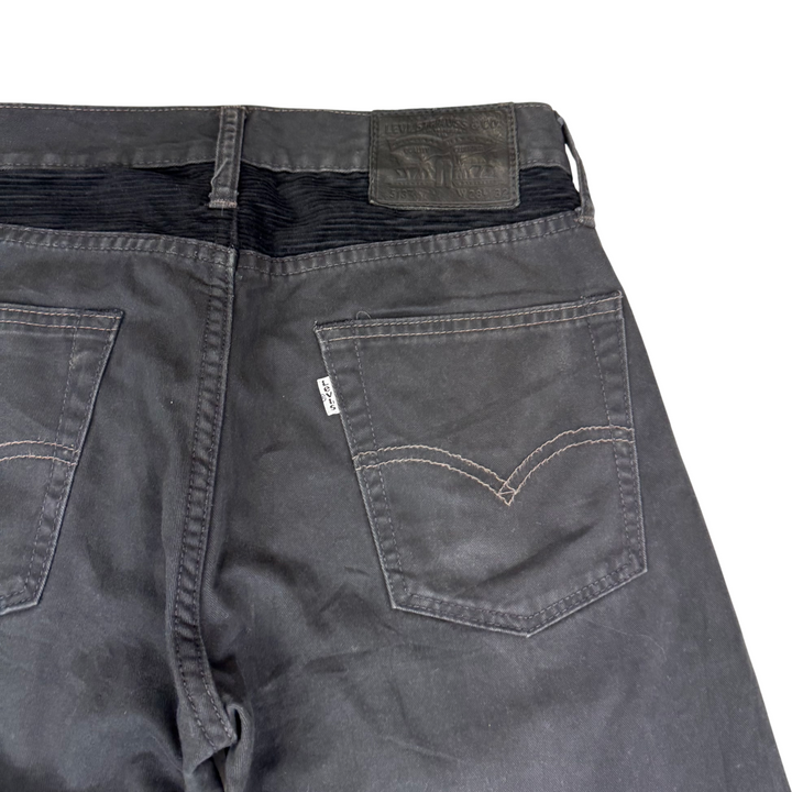 Levi's 513 Straight Leg Denim Jeans Black Corduoroy