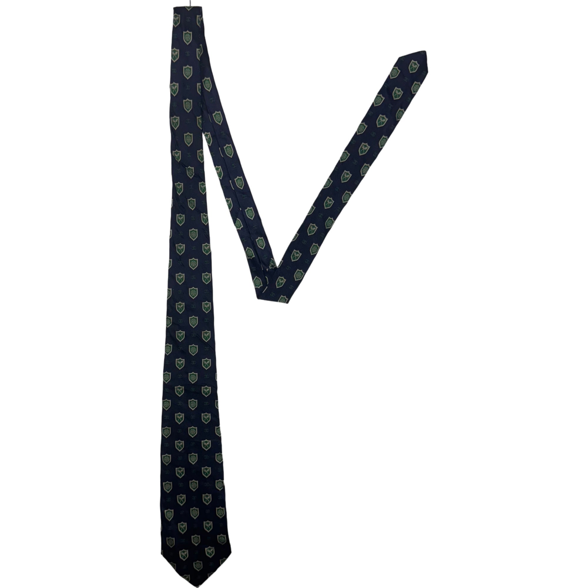chanel silk tie