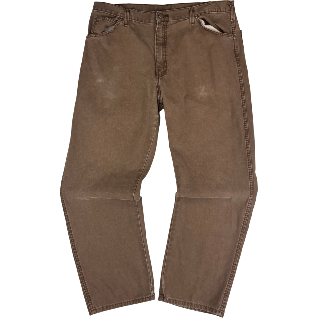 Dickies Workwear Relaxed Fit Carpenter Trousers Brown