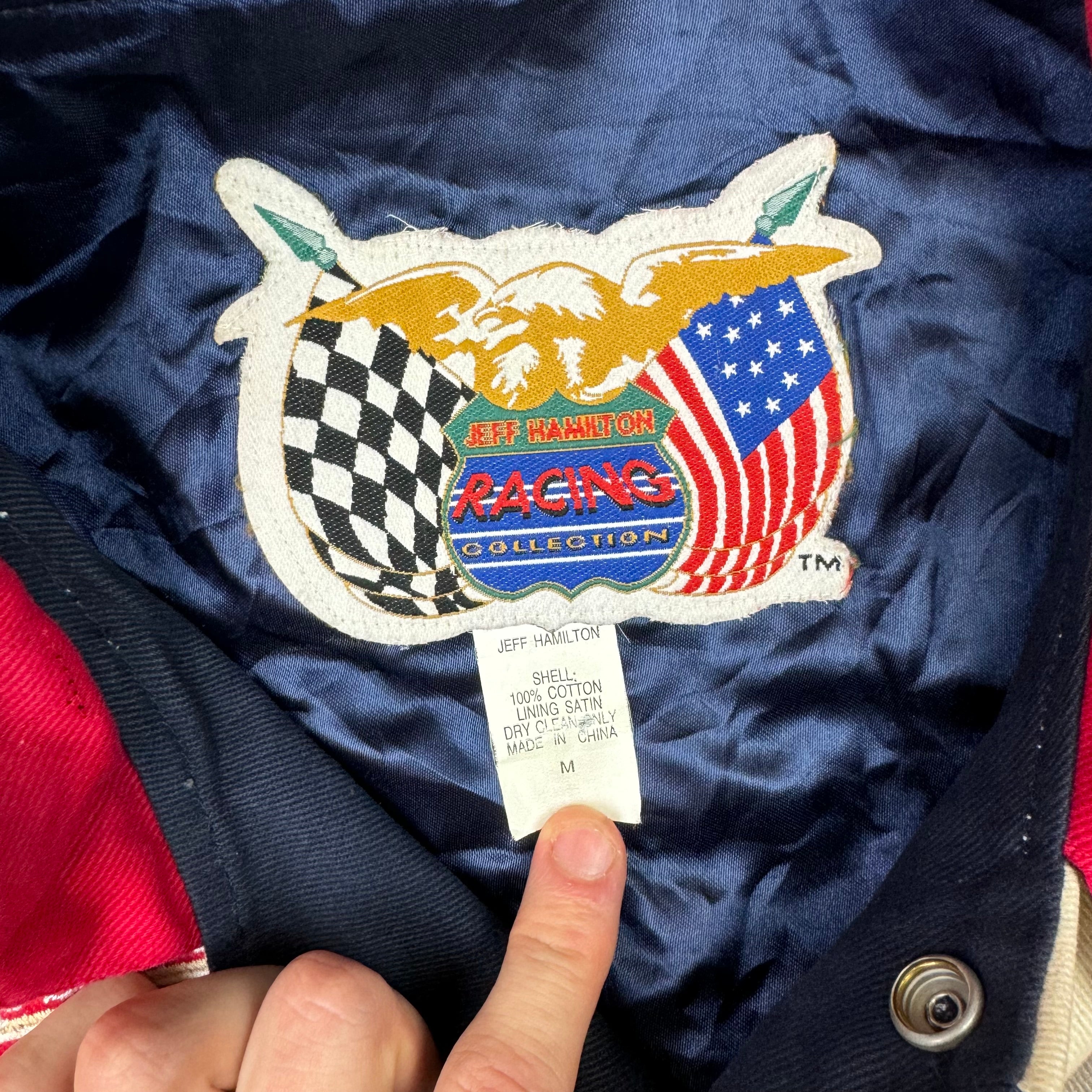 Vintage Jeff Hamilton NASCAR Racing Valvoline Cummins Jacket Rare
