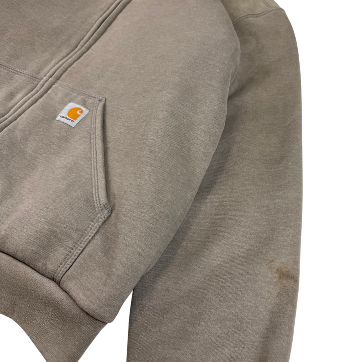 Carhartt Full-Zip Fleeced Hoodie Grey