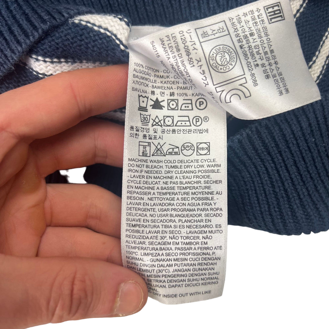 Levi's Striped Roundneck Knitwear Navy White