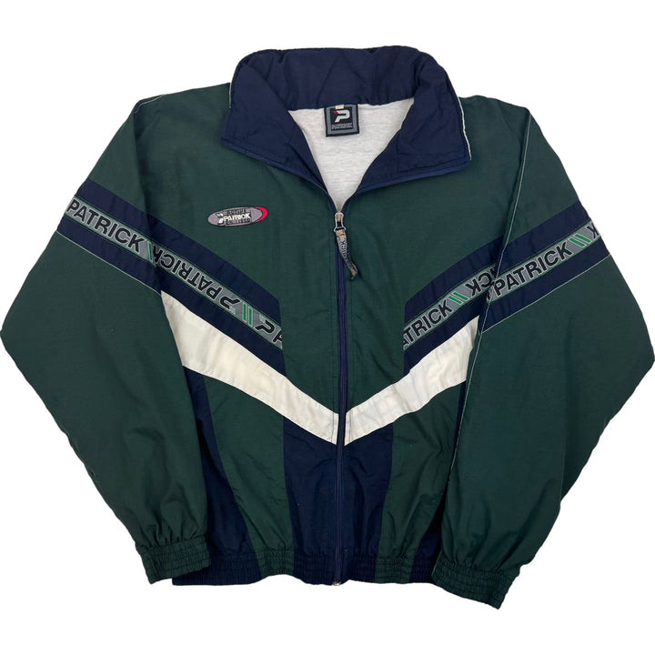 Patrick 90's Colourblock Track Jacket Green White Navy