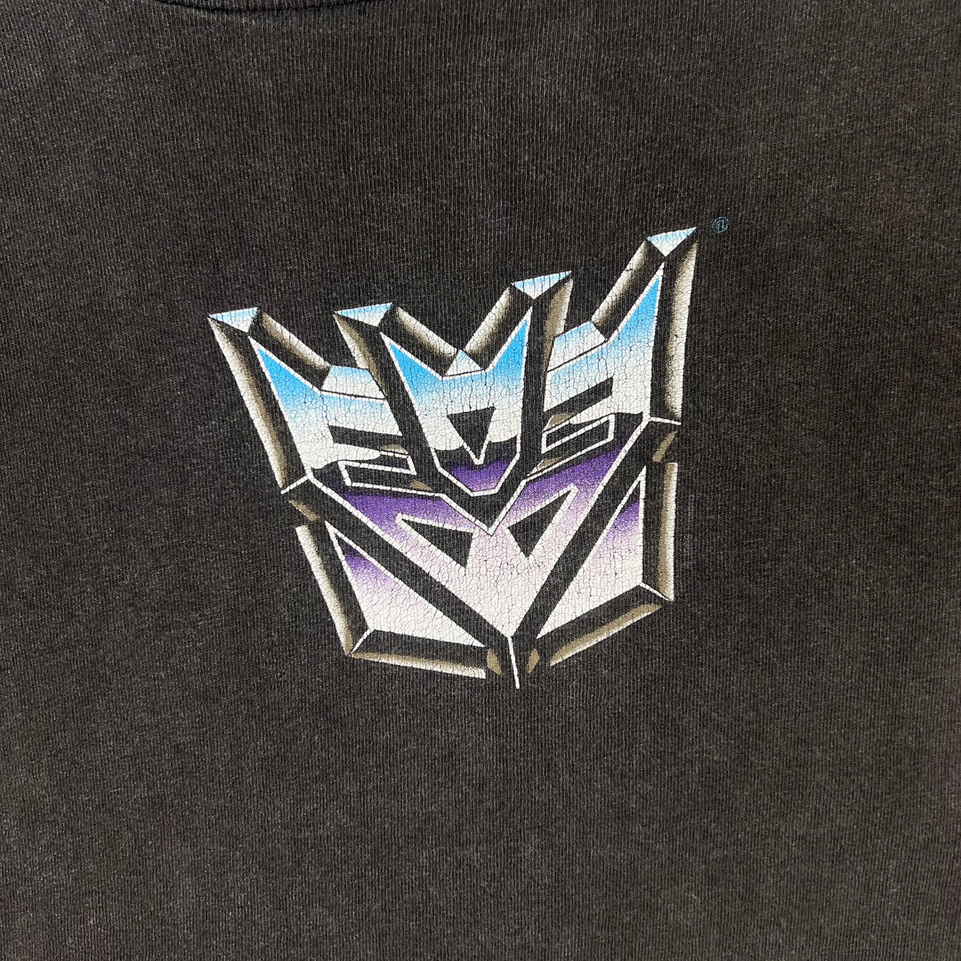 Vintage 90's Changes Transformers Autobots Movie Promo Single Stitch T-shirt Black Rare