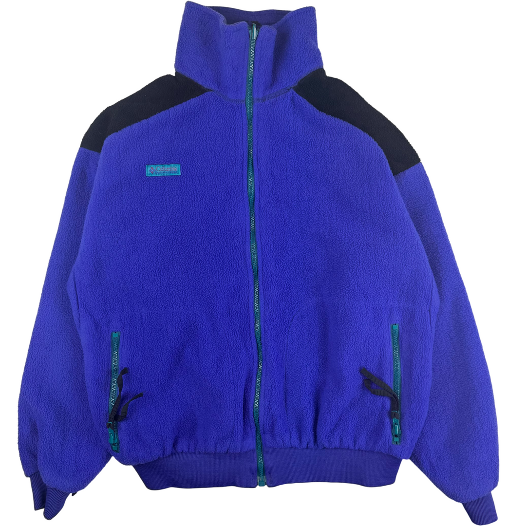 Vintage Columbia 90's Full-Zip Fleece Jacket Purple