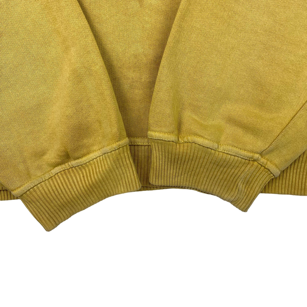 Vintage Hugo Boss Embroidered Logo Sweatshirt Mustard Yellow