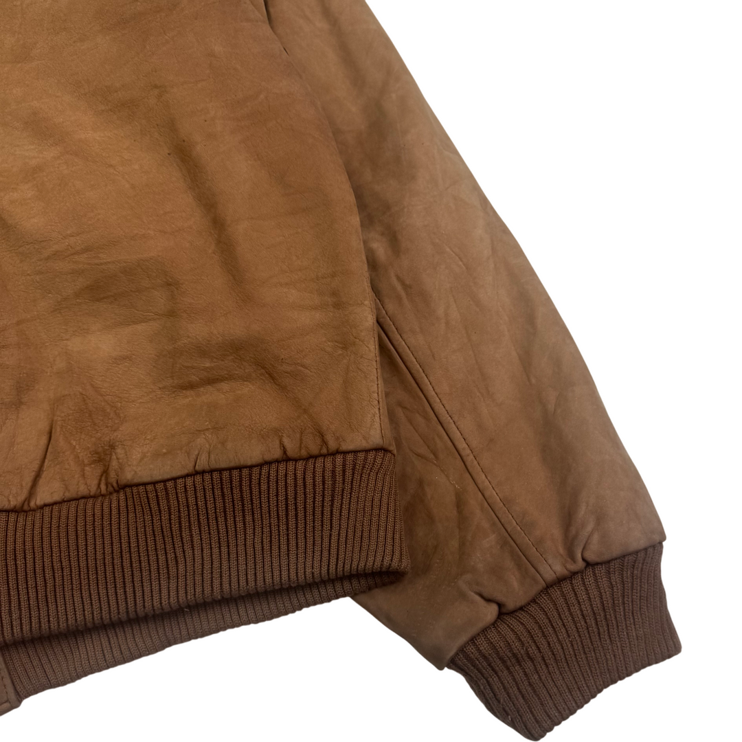 Vintage G-III Global Identity Leather Bomber Jacket