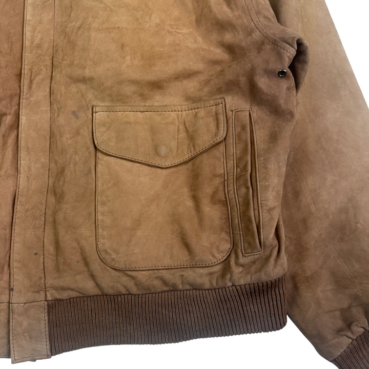 Vintage G-III Global Identity Leather Bomber Jacket
