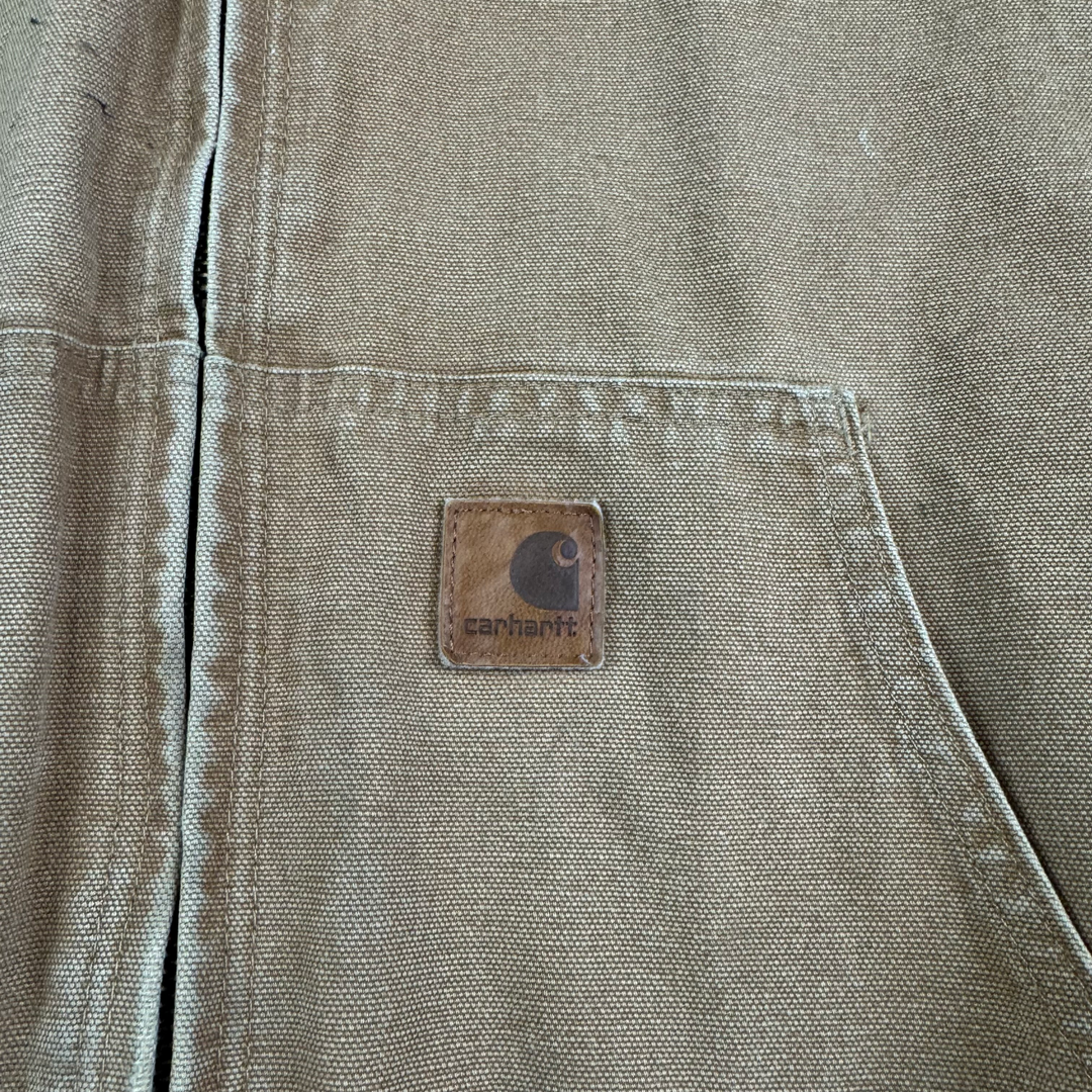 Carhartt Active Full-Zip Workwear Hooded Jacket Brown J28 CML