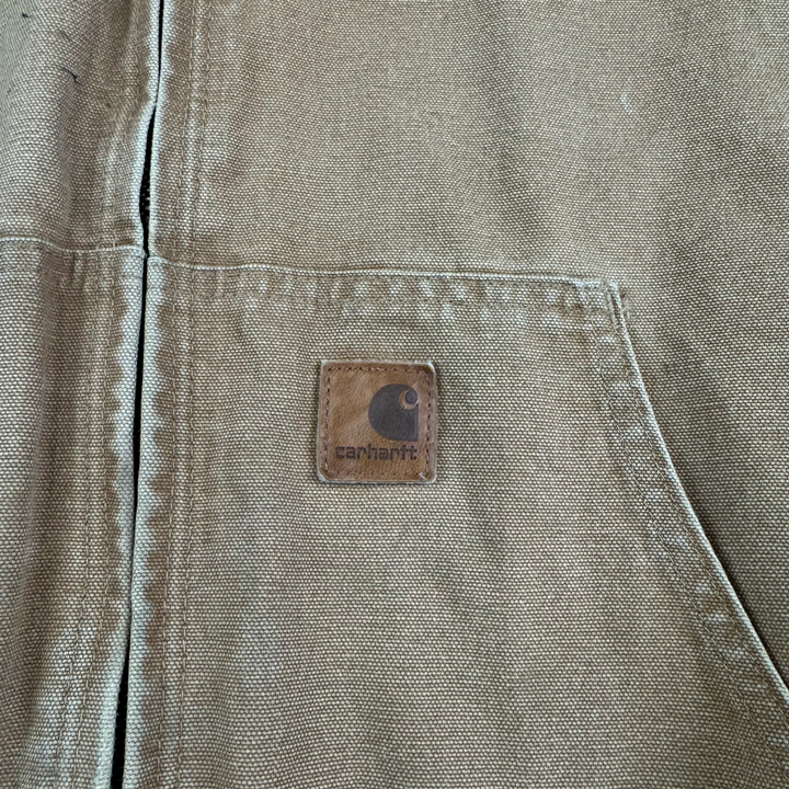 Carhartt Active Full-Zip Workwear Hooded Jacket Brown J28 CML