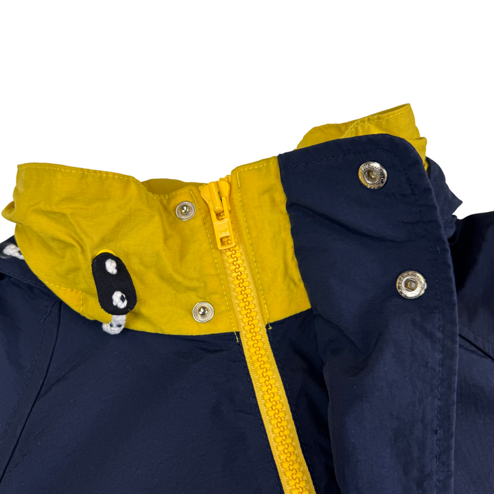 Tommy Hilfiger 90's Hooded Anorak Sailing Jacket Navy Yellow