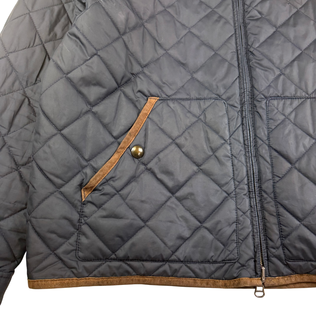 Vintage Polo Ralph Lauren Reversible Quilted Jacket Navy Red