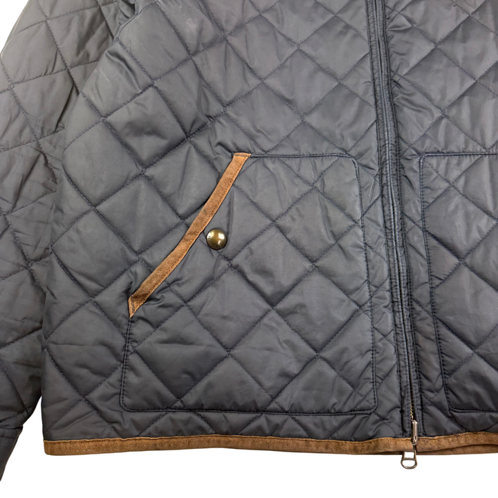 Vintage Polo Ralph Lauren Reversible Quilted Jacket Navy Red