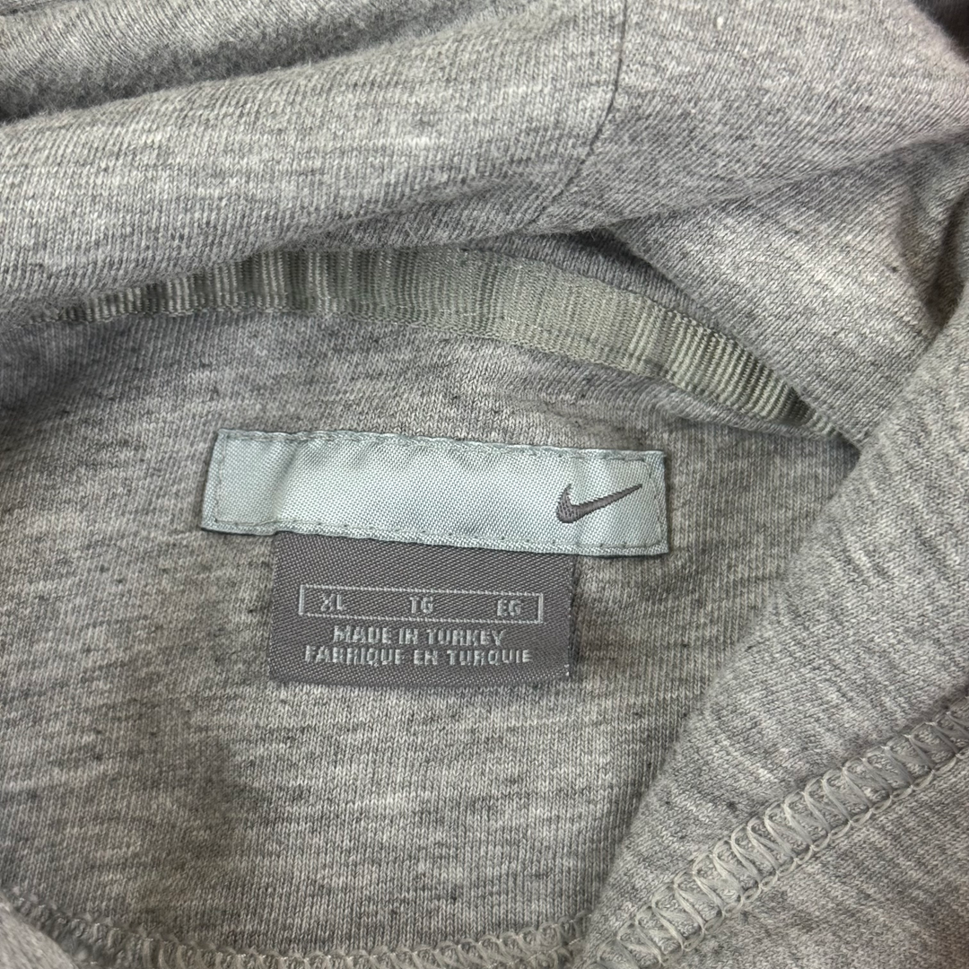 Nike 00's Pullover Center Swoosh Hoodie Grey