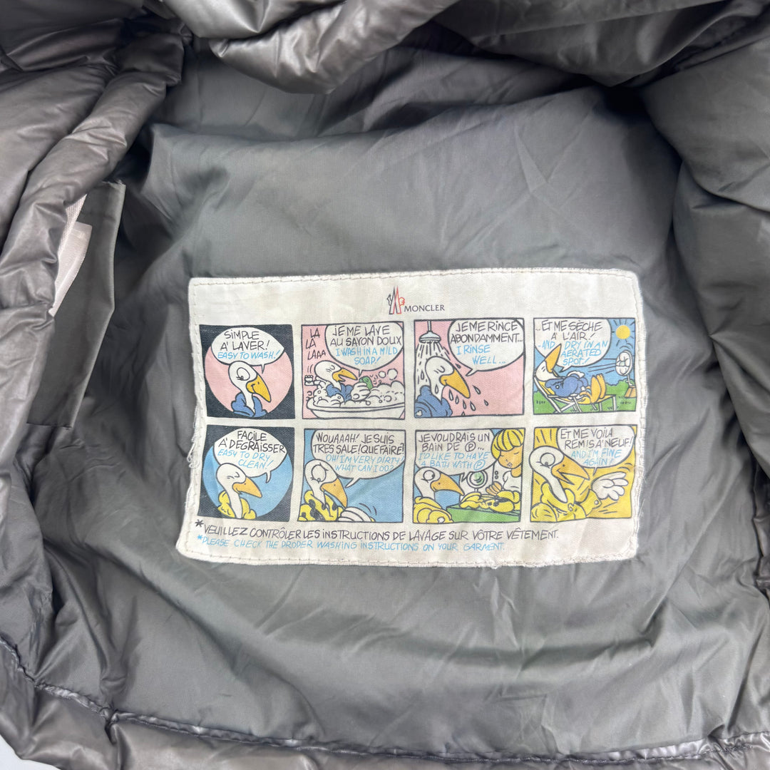 Moncler Quilted Down Puffer Jacket Grey Kids Aged 8