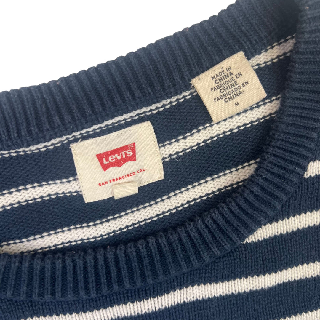 Levi's Striped Roundneck Knitwear Navy White