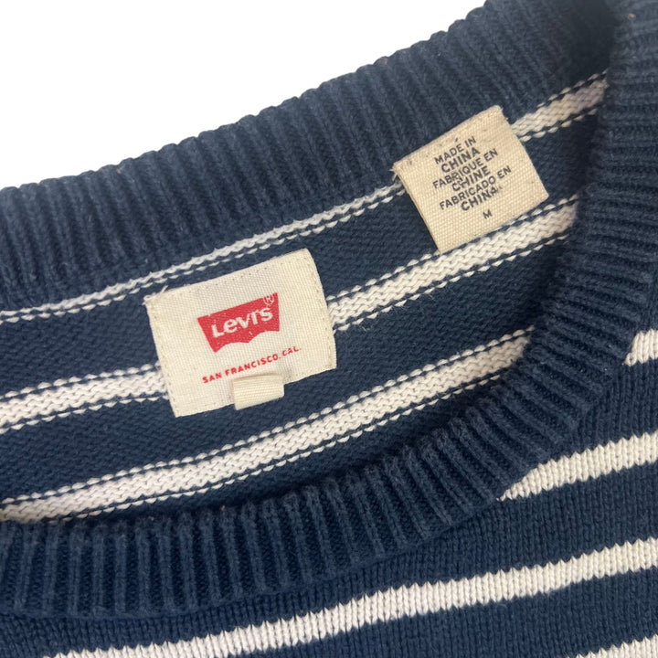 Levi's Striped Roundneck Knitwear Navy White