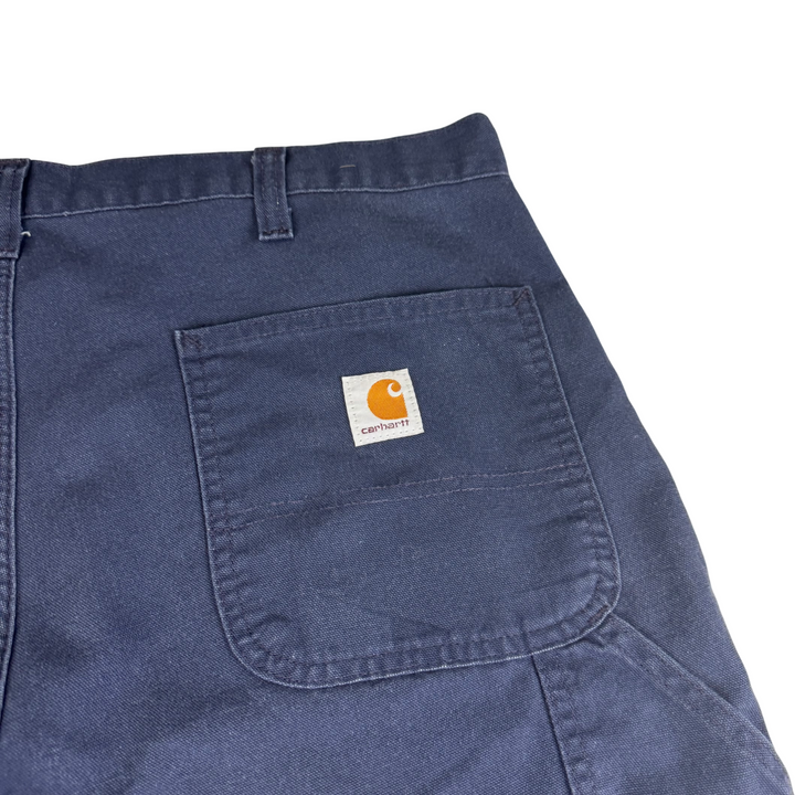 Carhartt Wide Leg Workwear Trousers Navy