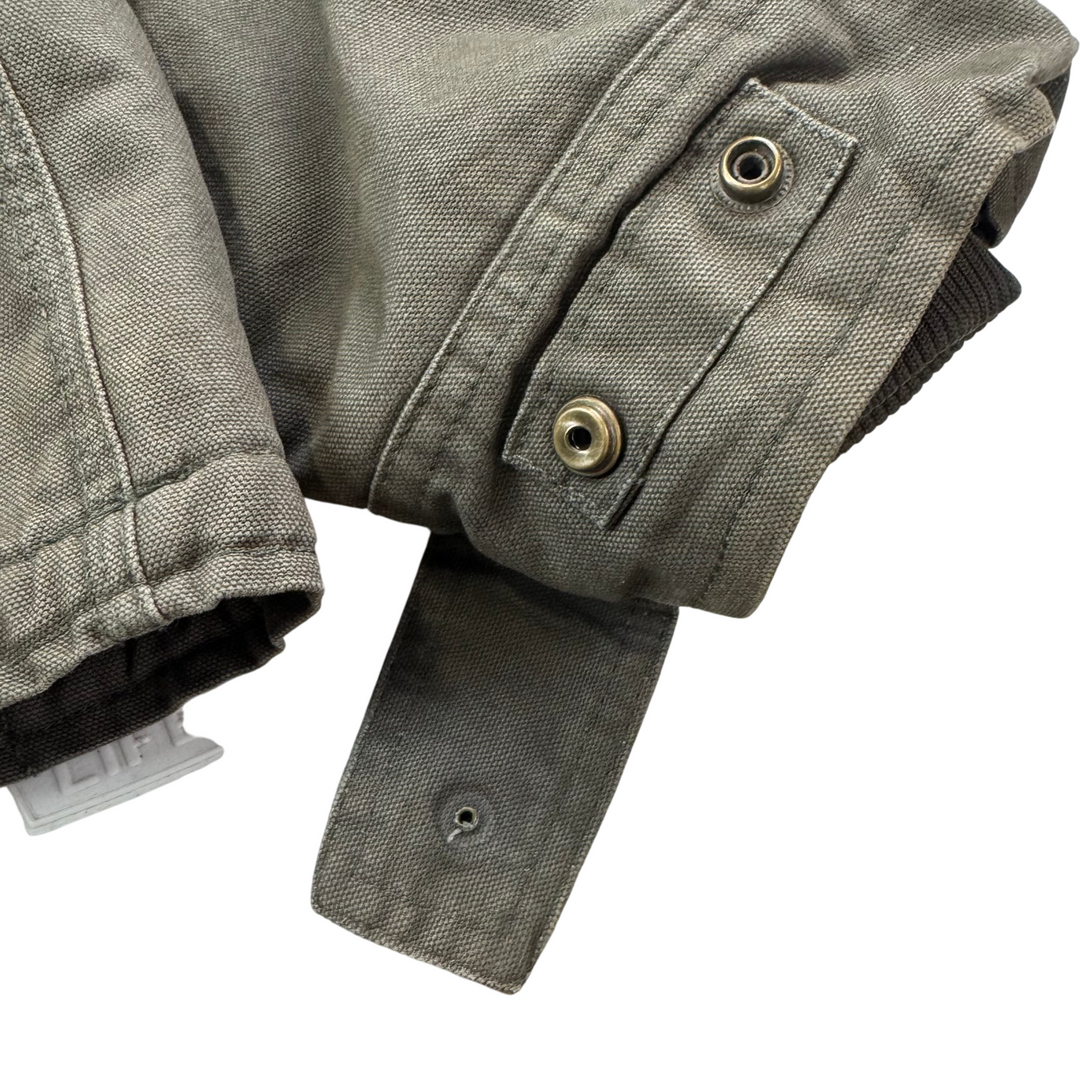 Dickies Sherpa Lined Full-Zip Workwear Jacket Khaki Green