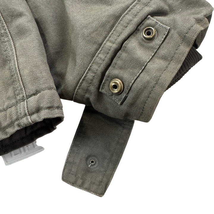 Dickies Sherpa Lined Full-Zip Workwear Jacket Khaki Green
