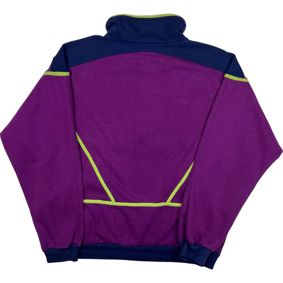 Vintage Lotto Quarter-Zip Sweatshirt Purple