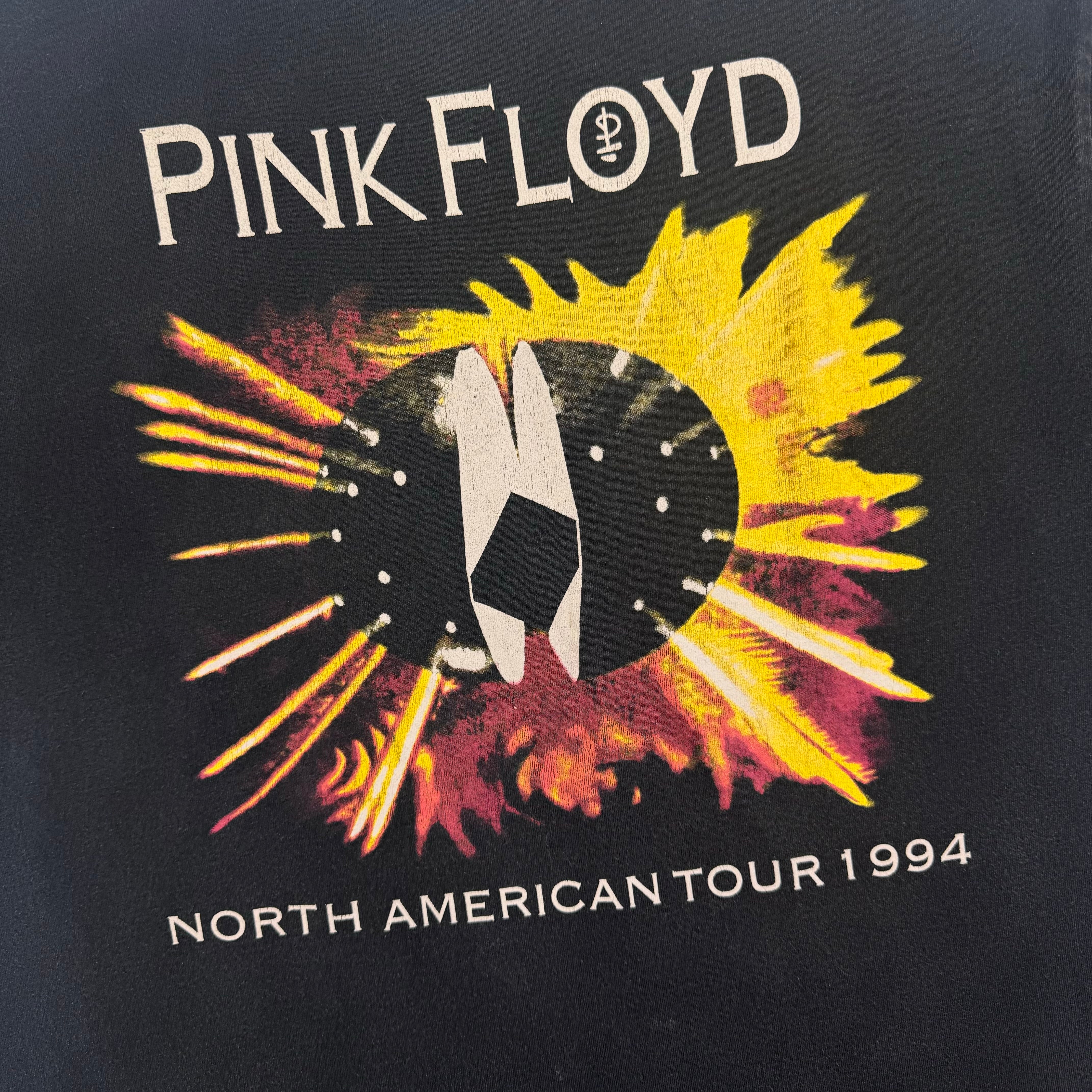 トップス 90'PINKFLOYD 1994NORTH AMERICAN TOUR XL 90'S PINK FLOYD 1994 NORTH AMERICAN TOUR T-SHIRTS BLACK/XL Made in