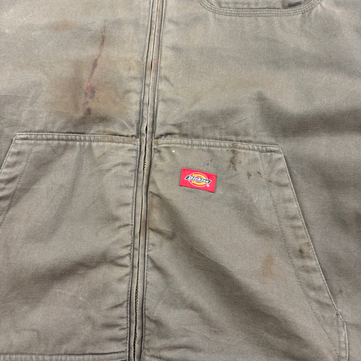 Dickies Sherpa Lined Full-Zip Workwear Jacket Khaki Green