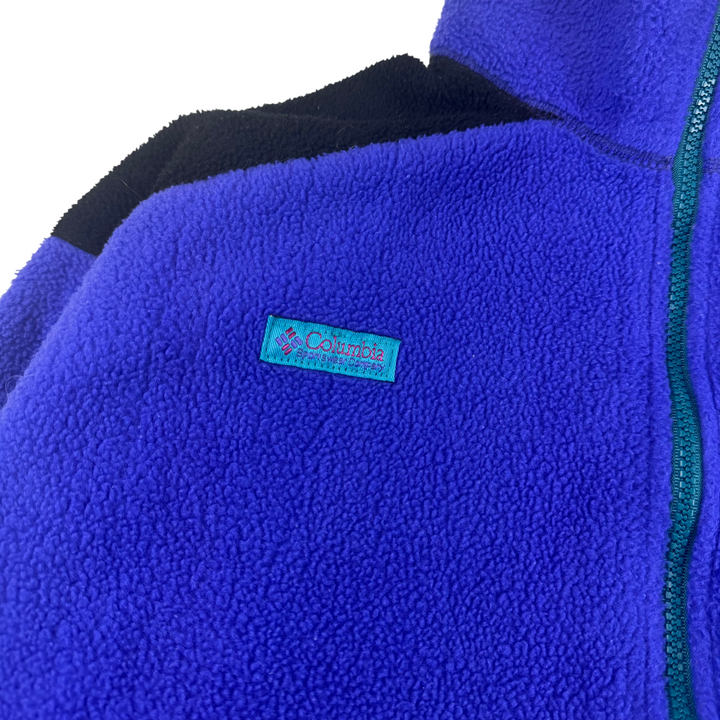 Vintage Columbia 90's Full-Zip Fleece Jacket Purple